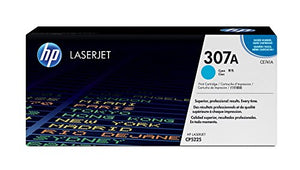 HP 307A (CE741A) Cyan Toner Cartridge for HP Color LaserJet CP5225