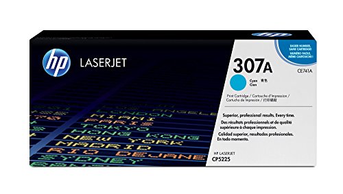HP 307A (CE741A) Cyan Toner Cartridge for HP Color LaserJet CP5225