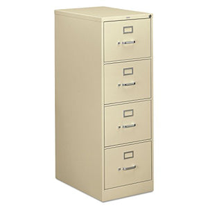 HON 310 Series Vertical 4 Drawer Legal File Cabinet in Putty