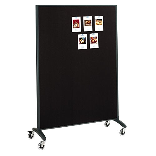Quartet Motion Series Room Divider Partition, 48" x 72", Fabric/Porcelain (6640MB)