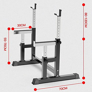 JYMBK Squat Rack Weight Lifting Cage Household Multifunctional Adjustable Bench Press Squat Rack Barbell Rack Fitness Equipment Strength Training