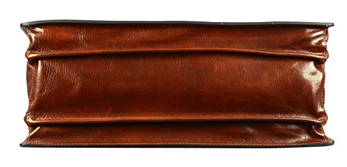 Leather Briefcase Doctor Attache Lawyer Bag Large Handmade Brown Time Resistance