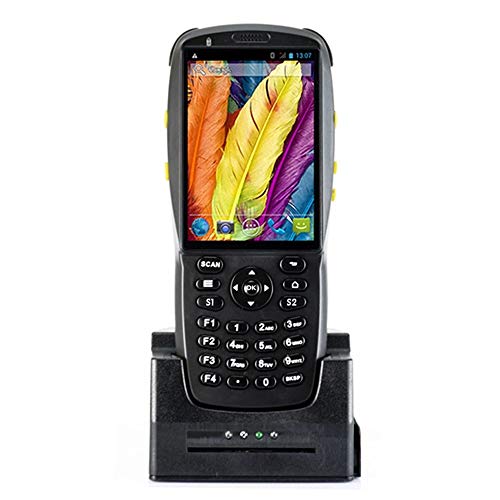 Handheld Mobile Terminal 1D 2D Barcode Scanner, Android 5.1 OS, NFC 13.56MHz, 3G, WiFi, BT4.0, 3.5inch Touch Screen, for Warehouse, Manufacturing Inventory (Size : Charging Base Kit)