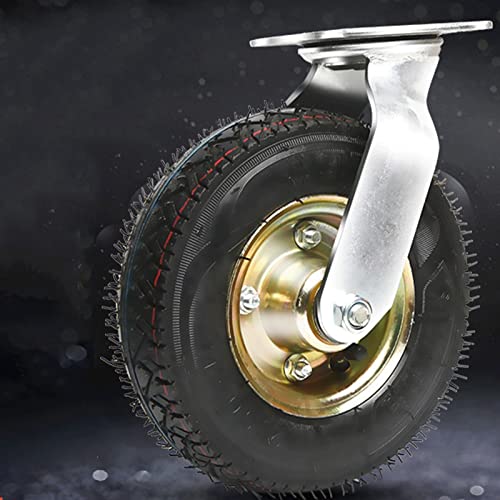 TekniS 8-Piece Thickening Casters with Double Bearing Steel - Strong Load, Mute Wear - for Agricultural & Factory Machinery