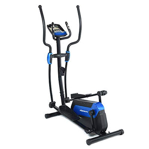 EXERPEUTIC 6000 QF Magnetic Elliptical with Bluetooth MyCloudFitness App, Black and Blue