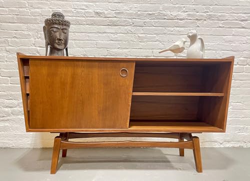 Lschool Asymmetrical Mid Century Modern Credenza/Media Stand/Sideboard