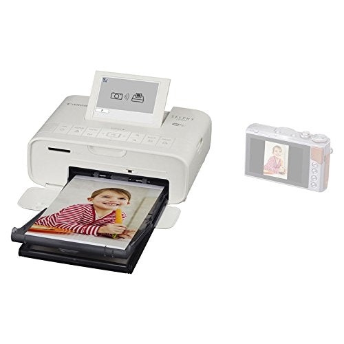 Canon Selphy CP1300 Wireless Compact Photo Printer with AirPrint and Mopria Device Printing, White