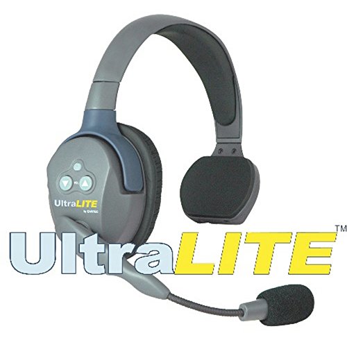 EARTEC HUB5S UltraLITE Wireless System for 5 Users - Full Duplex Transceiver Base Station with 5-Pack ULSR Single-Ear Headsets