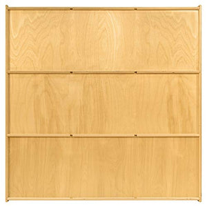 Contender 9 Big Cubby Section Organizers and Storage Cabinet, Multipurpose Montessori Shelves for Mobile Storage of Toys, Craft Supplies in Natural Finish