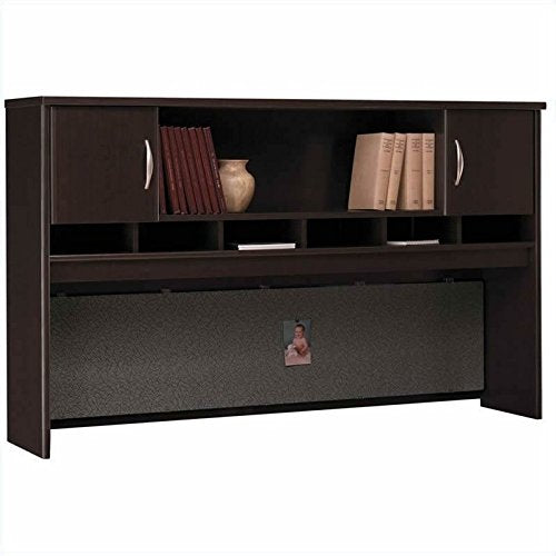 Bush Business Furniture Series C 3-Piece L-Shape Desk with Hutch in Mocha Cherry