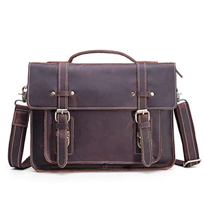 BZLSFHZ European and American Fashion Men's Handbag Postman Business Briefcase Shoulder Diagonal Bag (Color : A, Size : 27 * 9 * 35cm)