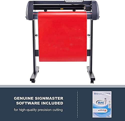 LETRA 28 Inch Vinyl Cutter Machine with Stand, Digital Graphtec Vinyl Printer Cutting Machine, Vinyl Plotter Machine T-Shirt Decal Bundle Banner Sign Making Tools with Software