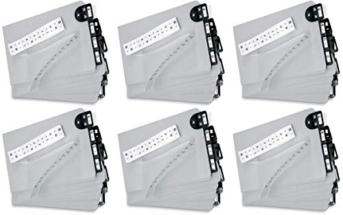 Martin Yale 14254 Posting Tray Index Sets (Pack of 6); Designed for Use with V-Matic, Porta-Matic and Card-Matic Posting Tray Sets, Dimensions 6" x 9"