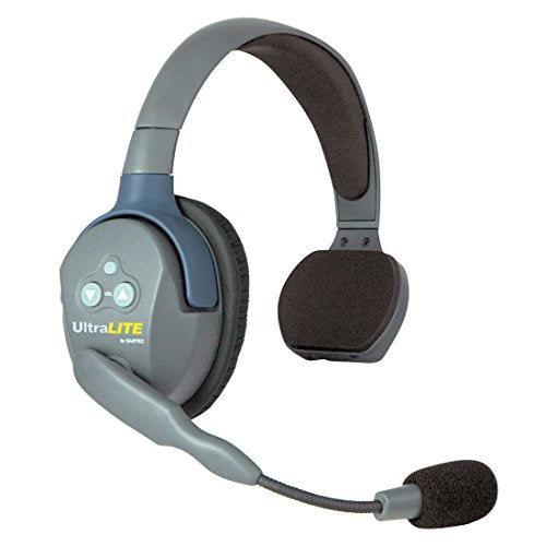 EARTEC HUB532 UltraLITE Wireless System - 1 HUB Full Duplex Transceiver, 3-Pack ULSR Single-Ear DECT Headset, 2-Pack ULDR Dual Ear Remote Headsets
