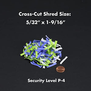 Aurora Heavy Duty 25-Sheet Crosscut Shredder - CD/Credit Card - 60 Min - Security Level P-4