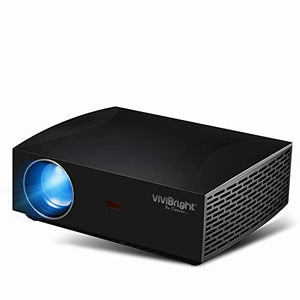 VIVIBRIGHT f30 1080P Projector, 1920x1080 Native Pixels, Consumer Class Video Entertainment Full HD Projector, 4200 White Light LED Brightness, SPDIF Interface with HiFi Sound Quality