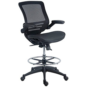 Harwick Evolve All Mesh Heavy Duty Drafting Chair, Dark Knight Edition