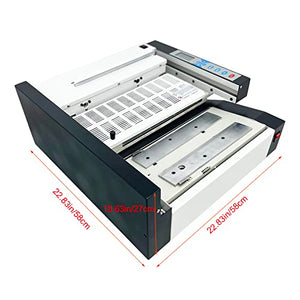 INTBUYING Techtongda A3 Book Binding Machine Glue Binder Automatic 110V Liquid Crystal Display