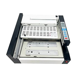 INTBUYING Techtongda A3 Book Binding Machine Glue Binder Automatic 110V Liquid Crystal Display