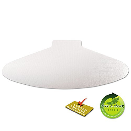 Deflecto SuperMat Chair Mat for Medium Pile Carpet, 60x66 w/Lip, Clear