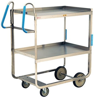 Lakeside Manufacturing Utility Cart with Ergo-One System, (2) 21 x 33 Inch Shelves, 1000-Lb. Capacity