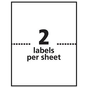 Avery Shipping Address Labels, Laser Printers, 1,000 Labels, Half Sheet Labels, Permanent Adhesive, TrueBlock (95900)