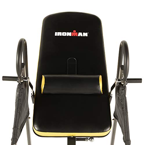 IRONMAN Gravity 5000 Highest Weight Capacity Inversion Table with NO Pinch Airsoft Ankle Holder and SURELOCK Ratchet System