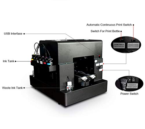 hrm Automatic A3 T-Shirt Printing Machine DTG Printer Tshirt Machine for T-Shirts/Sweatshirts/Hoodies/Pants/Jeans etc,A3 dtg + ink