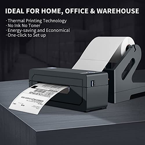 Bluetooth Thermal Shipping Label Printer – JADENS Wireless 4x6 Shipping Label Printer, Compatible with Android&iPhone and Windows, But Not Mac,Widely Used for Ebay, Amazon, Shopify, Etsy, USPS