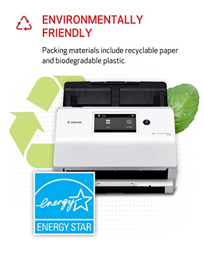 Canon imageFORMULA R50 Business Document Scanner - Color Duplex Scanning - USB/Wi-Fi Connectivity - LCD Touchscreen - Auto Document Feeder