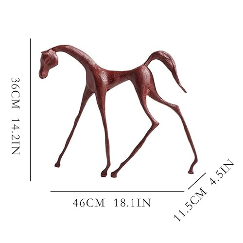 BinOxy Retro Chinese Abstract Horse Desktop Decoration