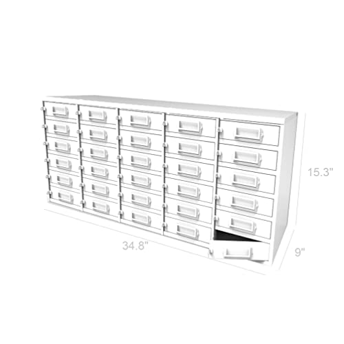 FixtureDisplays® 30-Slot Clasp Locker Cellphone Charging Station with iPad Mini Compatibility