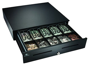 APG JB320-BL1816-C Heavy-Duty Painted-Front Cash Drawer with MultiPRO 320 Interface, 24V, 18" x 4.2" x 16.7", Black