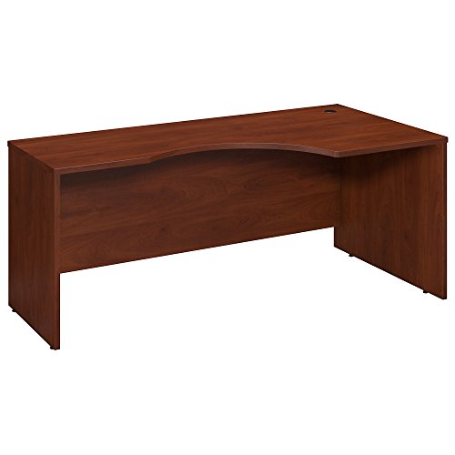 Bush Business Furniture Series C Elite 72W x 24 to 36D Right Corner Desk Shell in Hansen Cherry