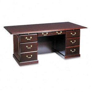 DMI 735036 Governor’s Series 72 by 36 by 30-Inch Double Pedestal Desk, Mahogany