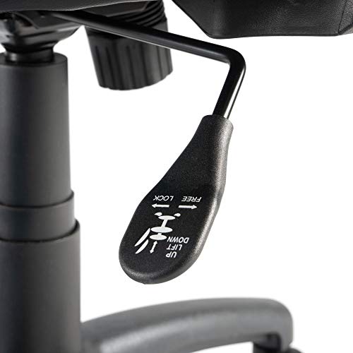 Bush Business Furniture Petite Leather Office Chair in Black