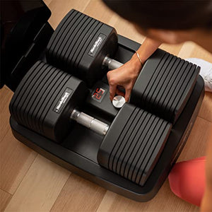 NordicTrack 50 Lb iSelect Adjustable Dumbbells, Works with Alexa, Sold as Pair