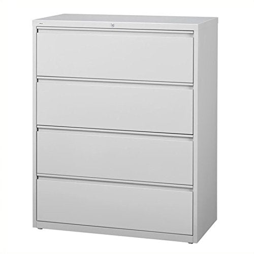 Scranton & Co 4 Drawer Lateral File Cabinet in Gray
