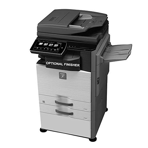 Refurbished Sharp MX-M465N Monochrome Multifunction Copier - A3/A4, 46ppm, Network Print/Scan, Duplex, USB, 2 Trays and Stand (Certified Refurbished)