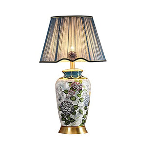 SLEEVE Retro Table Lamp with Fabric Lampshade and Copper Base
