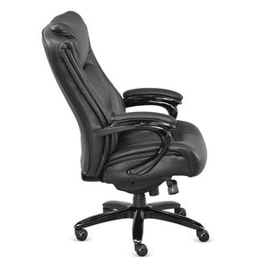 Black Top Grain Leather Big and Tall Executive Chair - NBF Signature Series Ultra Collection