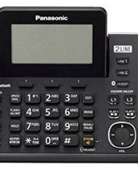 Panasonic KX-TG9582B + 3 KX-TGA950B Corded/Cordless Combination Telephone 2-Line DECT 6.0 System
