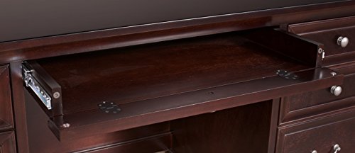 Martin Furniture  Fulton Computer Credenza, Fully Assembled, Brown