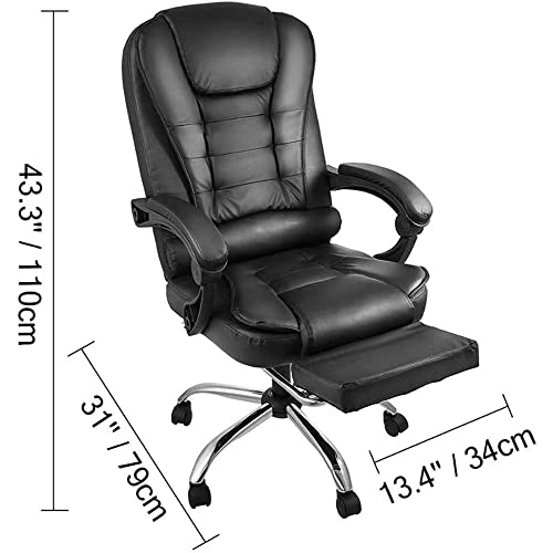 QZWLFY Executive Office Chair with Headrest and Lumbar Support