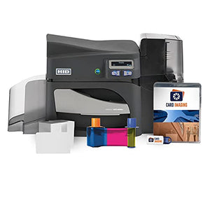 Fargo DTC4500e Single Side ID Card Printer & Supplies Package with Card Imaging Software