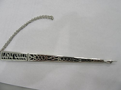 Yad Sterling Silver Torah Pointer 8.25" with Chain - Hebrew Marked
