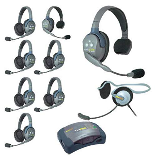 EARTEC HUB926MON Ultralite 9 Person Headset System with Accessories