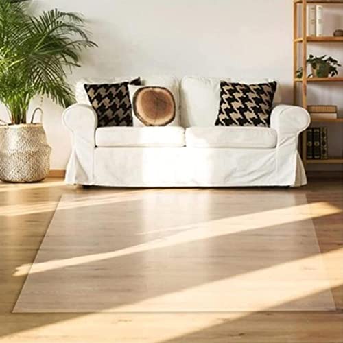 HOBBOY Hard-Floor Chair Mat PVC Office Floor Protector - Clear Vinyl Rug Cover, Thick 1mm