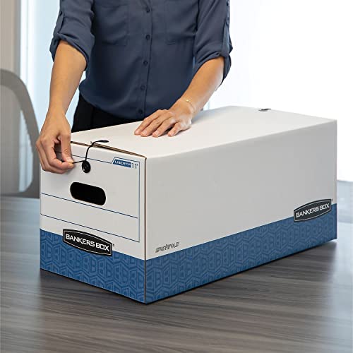 Bankers Box 00011 Storage Boxes, Ltr, 750lb Cap., 12-Inch x24-Inch x10-Inch , 12/CT, WE/BE