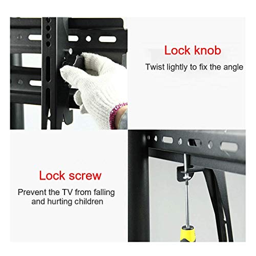 YokIma TV Stand Mobile TV Cart for 32-75 Inch TVs with Tray and Wheels